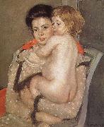 Mary Cassatt The girl holding the baby oil on canvas